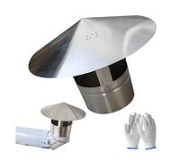 KGLHJDY Acciaio Inox Cappello per Camino 0.6mm Thick 10.75" Cappello parapioggia Ventilazione Copertura per Tubo di Scarico Weather Protezione Ideal per Wood Stoves & Camini