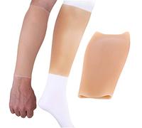 KGLHJDY Manica Finta in Silicone per Braccio, Maniche per Tatuaggi Finti, per ortesi, cicatrici, Tatuaggi, voglie, oscuramento di Braccia Sottili e magre, per travestiti, Cosplay, 1 Pezzo (Marrone M)