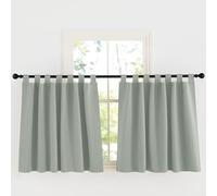KGORGE Tende Corte con Passanti per Cameretta Bambini Tende Verde Salvia per Cucina Oscuranti Curtains Termiche Isolanti per Interni 2 Pezzi 140x100cm(LxA)
