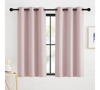 KGORGE Tende Corte Oscuranti Termiche con Anelli Tenda Rosa per Cucina e Salotto Curtains Cameretta Bambini per Interni 2 Pezzi L 90 x A 120 CM