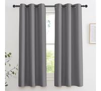 KGORGE Tende oscuranti, 2 pezzi, piccole imperfezioni, colore grigio, tende per finestre, 106 x 113 cm (larghezza x lunghezza), per soggiorno, camera da letto, cucina, moderne, isolamento termico