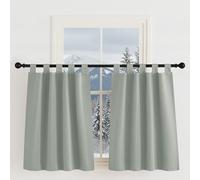 KGORGE Tende Oscuranti con Passanti per Finestre Corte Tende Moderne per Soggiorno Curtains Termiche per Salotto 2 Pezzi 90x125cm(LxA), Verde Salvia