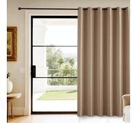KGORGE Tende Oscuranti per Interni 1 Pezzo L 200 x A 210 CM Tende Camera da Letto Moderna Termiche con Anelli Divisoria Curtain Soggiorno Moderne, Moca