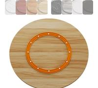 KGPGNYMYHA Piatto Girevole in Legno Lazy Susan per Tavoli da Pranzo Rettangolari, Quadrati E Rotondi da 70cm 75cm 80cm per Cucine, Ristoranti E Feste(Natural,100cm-39.4in)