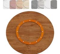 KGPGNYMYHA Piatto Girevole in Legno Lazy Susan per Tavoli da Pranzo Rettangolari, Quadrati E Rotondi da 70cm 75cm 80cm per Cucine, Ristoranti E Feste(Light Brown,90cm-35.4in)