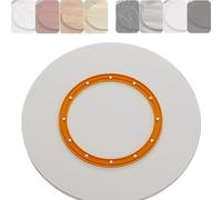 KGPGNYMYHA Piatto Girevole in Legno Lazy Susan per Tavoli da Pranzo Rettangolari, Quadrati E Rotondi da 70cm 75cm 80cm per Cucine, Ristoranti E Feste(White,95cm-37.4in)