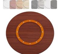 KGPGNYMYHA Piatto Girevole in Legno Lazy Susan per Tavoli da Pranzo Rettangolari, Quadrati E Rotondi da 70cm 75cm 80cm per Cucine, Ristoranti E Feste(Dark Brown,90cm-35.4in)