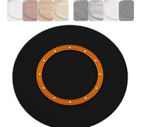 KGPGNYMYHA Piatto Girevole in Legno Lazy Susan per Tavoli da Pranzo Rettangolari, Quadrati E Rotondi da 70cm 75cm 80cm per Cucine, Ristoranti E Feste(Black,95cm-37.4in)