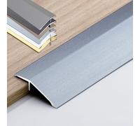 KGPGNYMYHA Striscia di Soglia da 90cm 120cm per Transizione del Bordo della Porta dal Pavimento, Striscia di Transizione per Rampe di Soglia di Ricambio in Metallo(Grey,150cm/60in)