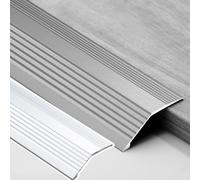 KGPGNYMYHA Striscia di Soglia di Transizione 90cm 120cm Rampa di Soglia per Porta in Metallo Modanatura di Riduttore per Pavimento di Ricambio per Poltrona da Porta D'ingresso(Silver,90cm/36in)