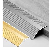 KGPGNYMYHA Striscia di Soglia di Transizione 90cm 120cm Rampa di Soglia per Porta in Metallo Modanatura di Riduttore per Pavimento di Ricambio per Poltrona da Porta D'ingresso(Gold,150cm/60in)