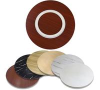 KGPGNYMYHA Vassoio Girevole da Tavolo in Legno 50 60 70cm Lazy Susan, Piatto da Portata con Base Girevole con Rotazione Regolare A 360°(Brown-Red,60cm(23in))