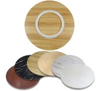 KGPGNYMYHA Vassoio Girevole da Tavolo in Legno 50 60 70cm Lazy Susan, Piatto da Portata con Base Girevole con Rotazione Regolare A 360°(Natural,90 cm (36 in))