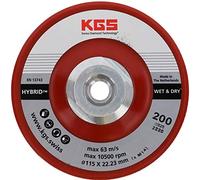 KGS - Disco da taglio ibrido diamantato, 115 x M14 dorato, grana 200, con attacco M14, adatto per smerigliatrice angolare