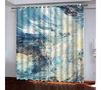 KGSK Tende Camera Da Letto Bambini Oscuranti Per Interni 2 Pezzi 200x200 Cm 3D Arte Astratta Della Pittura Ad Olio Moderne Per Soggiorno Finestra Cameretta, Tenda Con Occhielli Termiche, Con Stampa