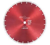 KGTKGTYER Disco da taglio diamantato, 350 mm/20 mm, denti per calcestruzzo | Per taglio a umido e a secco, 4400 giri/min, alta velocità di taglio