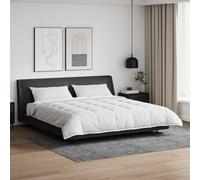 KGTKGTYER Set copripiumino da 200 x 200 cm, piumino in piuma d'oca e 2 | Traspirante, superficie morbida al tatto, chiusura a bottoni, design moderno