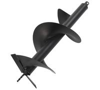 KGTKGTYER Trivella a chiocciola da 300 mm, in acciaio, per pali di | Materiale robusto, compatibile con gambo da 20 mm, applicazione versatile