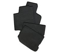 kh Teile Tappetini in gomma adatti per tappetini Touareg 7P in gomma, 4 pezzi, nero