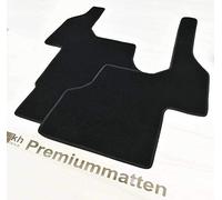 kh Teile Tappetini per auto Unimog U300 U400 U500 interno in velour, per abitacolo conducente completo VL + VR nero