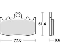 Set di pastiglie freno TRW MCB748