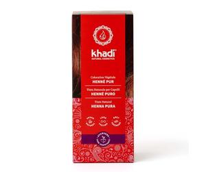 khadi HENNÉ PURO Tinta naturale per capelli - Tinta per capelli che dona un risultato vivace dal rosso aranciato al rosso fuoco più intenso - 100% naturale e vegana - 100 g