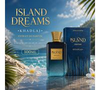 Khadlaj Island Dreams Extrait De Parfum 100ML Profumo Unisex Tropicale Oceano Agrumi Fresco a Lunga Durata vetro