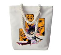 KHAFVXTP Borsa cotone Per So-lo Level-ing, per stampa logo personalizzato, perfetta per scuola lavoro università, shopper(White1)