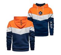 KHAFVXTP Felpa con cappuccio cerniera uomo Per X.RP, Facile da lavare e non perde forma dopo lavaggi, Adatto per autunno, inverno giorni fred.di, zip(Orange,M)