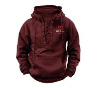 KHAFVXTP Felpa con cappuccio uomo Per S.E.N.N.A, Vestibilità comoda e moderna, perfetta per il tempo libero, Ideale per tutti i giorni, tempo libero e lavoro, zip(Red,S)