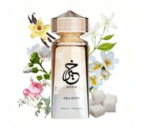 Khair Felicity 100ML Unisex Eau de Parfum - Ispirato da Kayali Silk Santal Nota di testa: Ribes nero, FresiaNota di cuore: Rosa di maggio, Muschio, GelsominoNote di fondo: Vaniglia, Zucchero, Muschio-