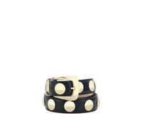 Khaite Black Calf Leather Bos Taurus Regular Belt - 90 cm / 36 Inches