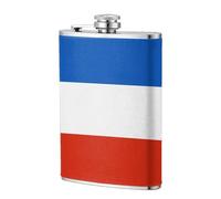 Khakassia - Fiaschetta tascabile con bandiera da 237 ml, in acciaio inox, per papà, testimone dello sposo, matrimonio, viaggi, campeggio