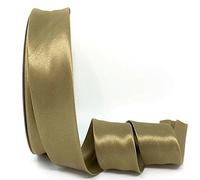 khaki Byetsa satin fold 30 mm sbieco su un rotolo da 25 m