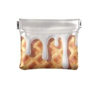 Khaki Ice Cream Plaid Checked Moda Donne Uomini Portamonete In Pelle Portamonete Portatile Titolare per Gli Uomini Donne Viaggio guarda monedas para carro