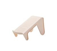 (Khaki single foot)PP Shoe Rack Organizer Save Space Mulitfunctional Simple Space Economy Shoe Support Household Storage Supplies Accessories