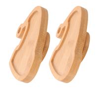 Khaki Wood Christmas Hat Platter Reusable Snack Tray for Holiday Entertaining