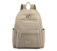(Khaki) Zaino versatile in nylon con ampio spazio, borsa pratica e alla moda, adatta per la scuola e