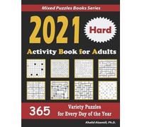 Khalid Alzamili 2021 Activity Book for Adults (Tascabile) Mixed Puzzles Books