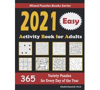 Khalid Alzamili 2021 Activity Book for Adults (Tascabile) Mixed Puzzles Books
