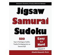 Khalid Alzamili Jigsaw Samurai Sudoku (Tascabile) Samurai Sudoku Puzzle Books