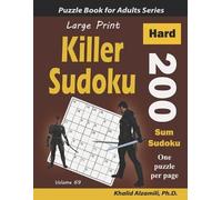 Khalid Alzamili Large Print Killer Sudoku (Tascabile) Logic Puzzles for Adults