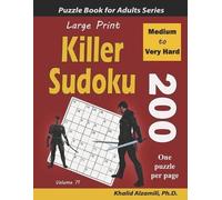 Khalid Alzamili Large Print Killer Sudoku (Tascabile) Logic Puzzles for Adults