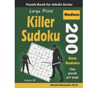 Khalid Alzamili Large Print Killer Sudoku (Tascabile) Logic Puzzles for Adults