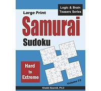 Khalid Alzamili Large Print Samurai Sudoku (Tascabile) Logic & Brain Teasers