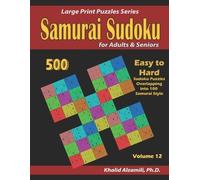 Khalid Alzamili Samurai Sudoku for Adults & Seniors (Tascabile)