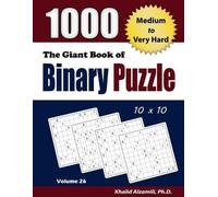 Khalid Alzamili The Giant Book of Binary Puzzle (Tascabile) Adult Activity Books