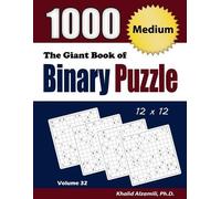 Khalid Alzamili The Giant Book of Binary Puzzle (Tascabile) Adult Activity Books