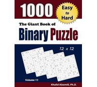 Khalid Alzamili The Giant Book of Binary Puzzle (Tascabile) Adult Activity Books