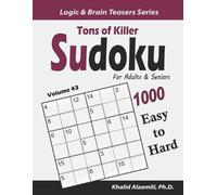 Dr. Khalid Alzamili Khalid Alz Tons of Killer Sudoku for Adults & Se (Tascabile)